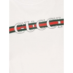グッチ ロゴディテール ラウンドネック Tシャツ ホワイト 787299 XJGNW 9074