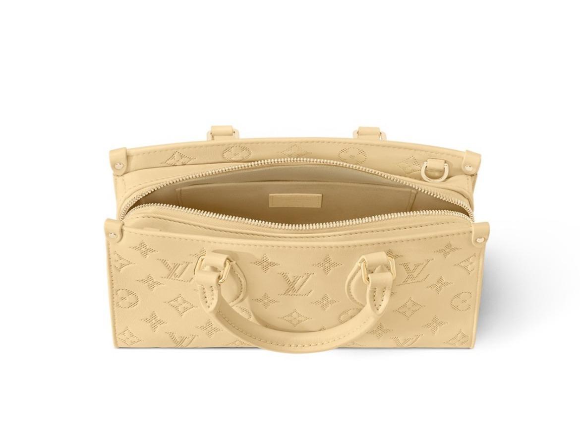 LOUIS VUITTON カーフレザー オンザゴー EW ハンドバッグ M11274 M11273