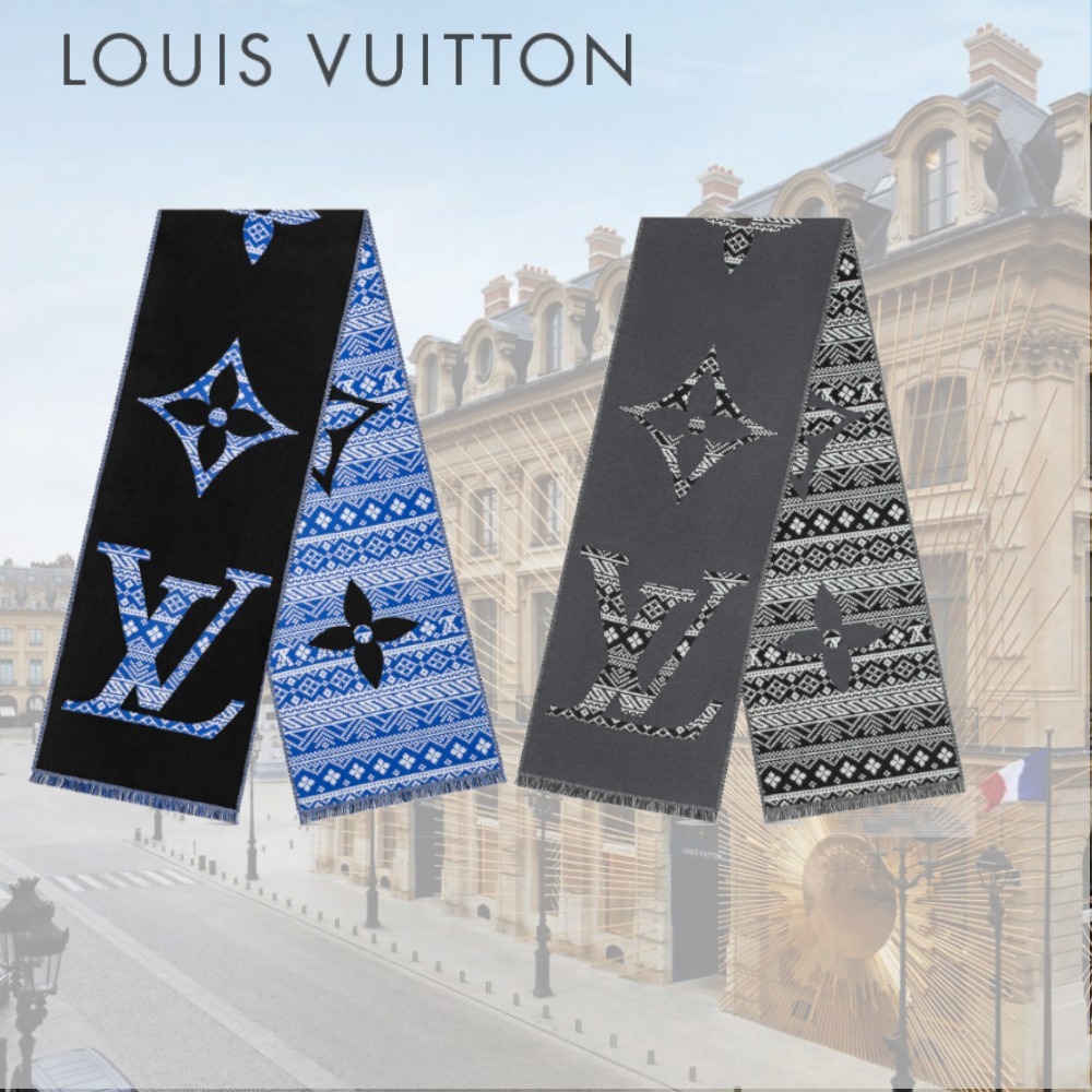 Louis Vuitton×エシャルプモノグラム2サイディッド M77947 M77946