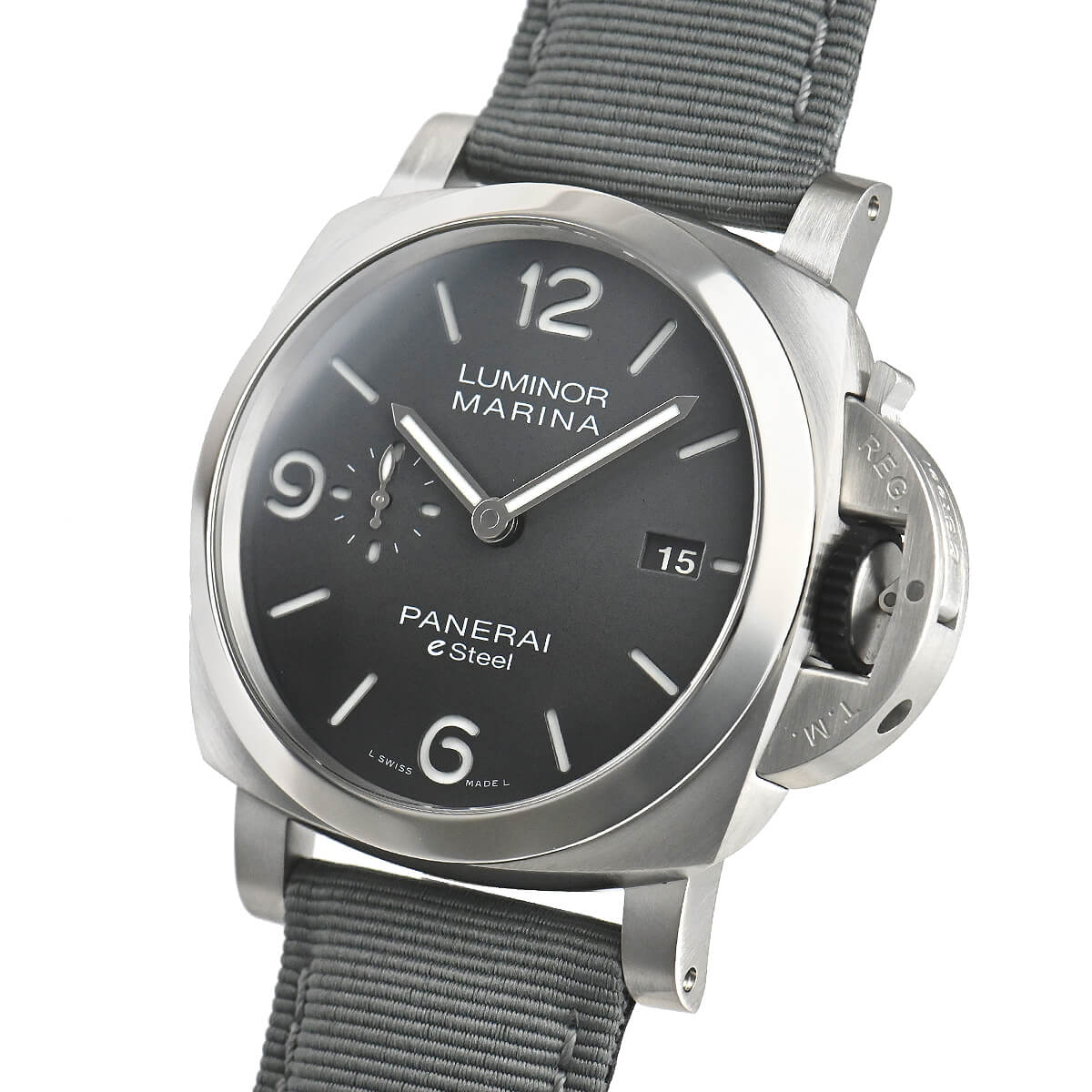 パネライ代引 ルミノール マリーナ eSteel Grigio Roccia 自動巻き メンズ PAM01358