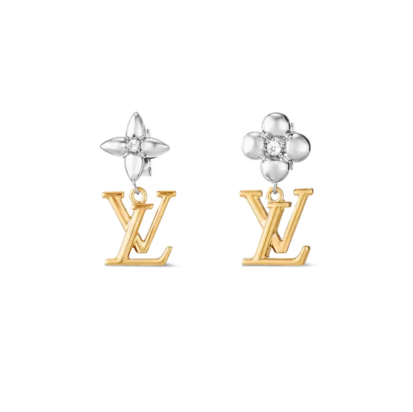 ルイヴィトン ピアス パンダント LV アイコニック フラワー M01287