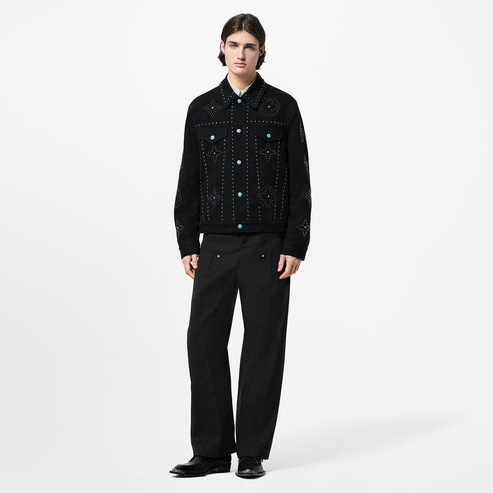 LOUIS VUITTON エンブロイダードデニムジャケット 1AFWX4