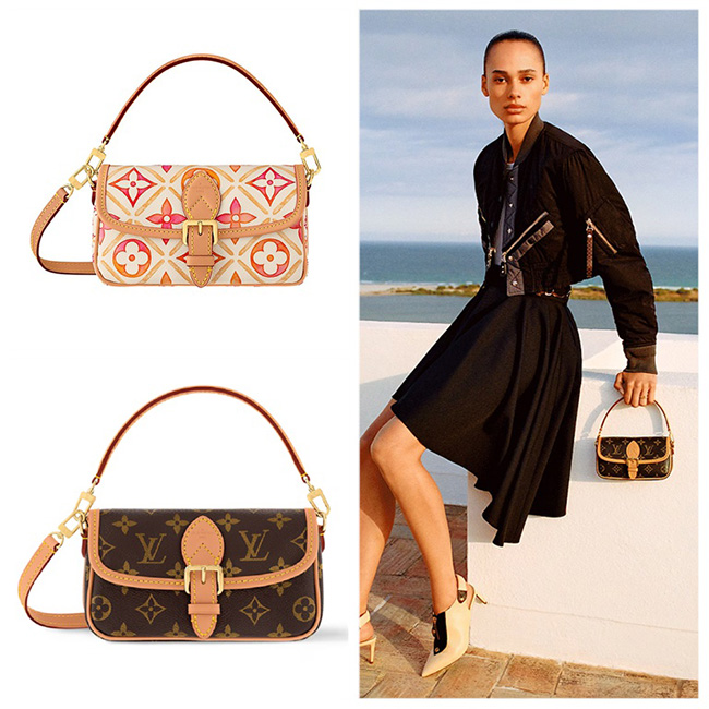 LOUIS VUITTON ハンドバッグ モノグラム・タイル ナノ・ディアヌ M83621 M83298