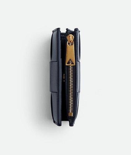ボッテガ・ヴェネタ スモール カセット 二つ折りファスナーウォレット 706010VCQC4
