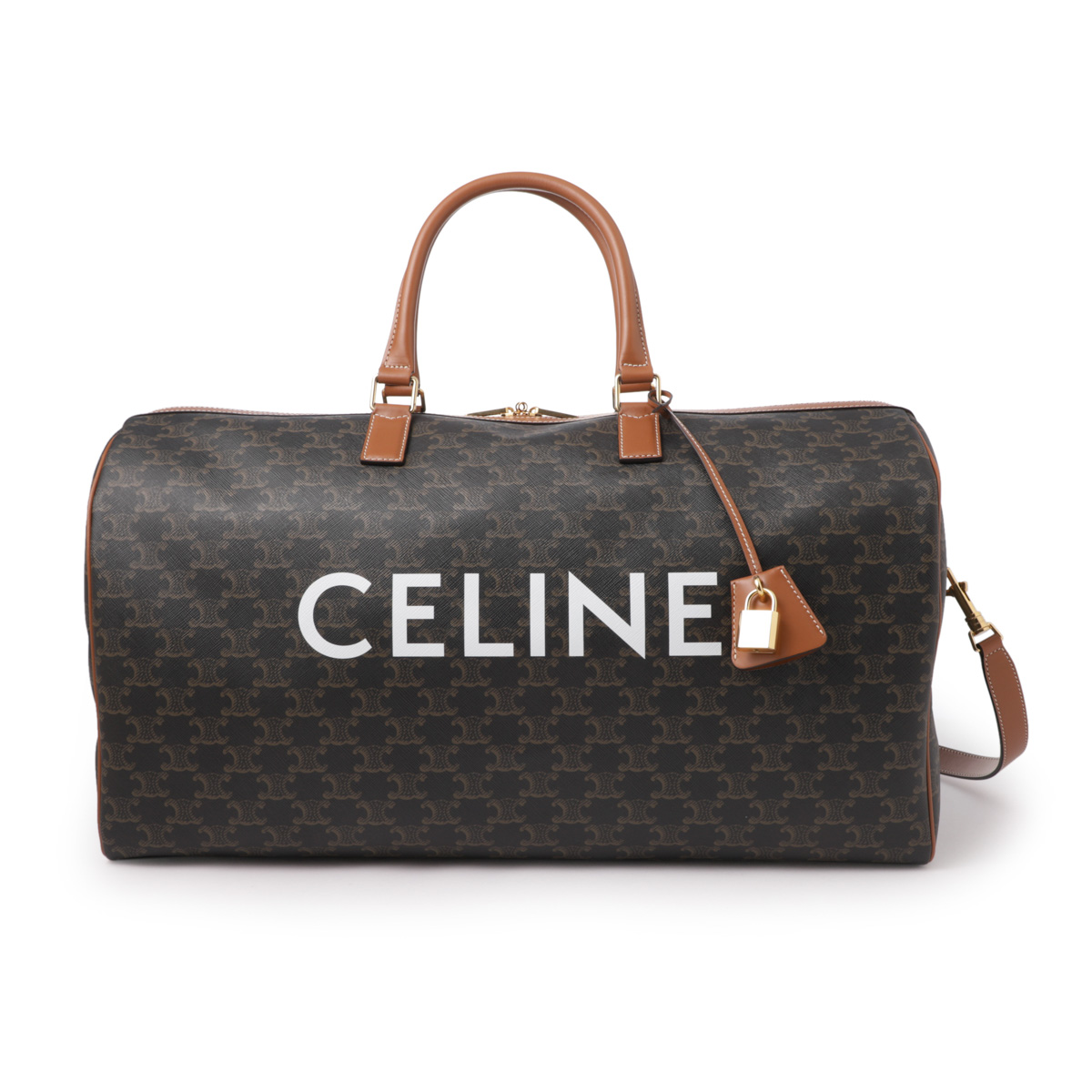 セリーヌ LARGE VOYAGE BAG TRIOMPHE ボストンバッグ 2WAY ブラウン レディース 19147 2cyx 04lu