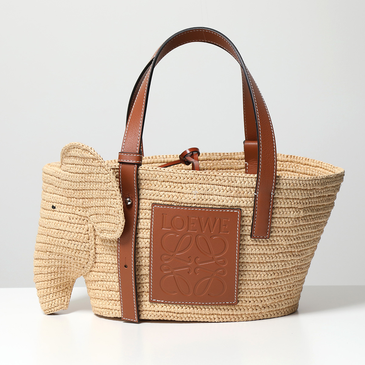 ロエベ かごバッグ ELEPHANT BASKET S エレファント アナグラム ハンドバッグ レディース A546T37X01 2435