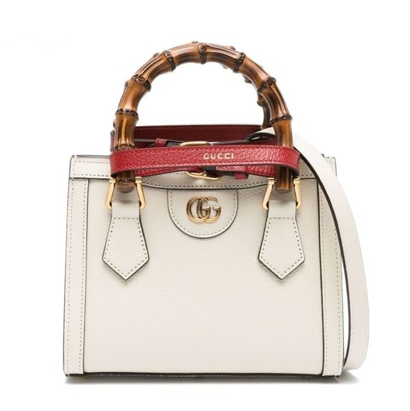 グッチバンブー レザー ダブルG ダイアナ 3WAY ミニ トートバッグ 702732 U3ZDT 9196