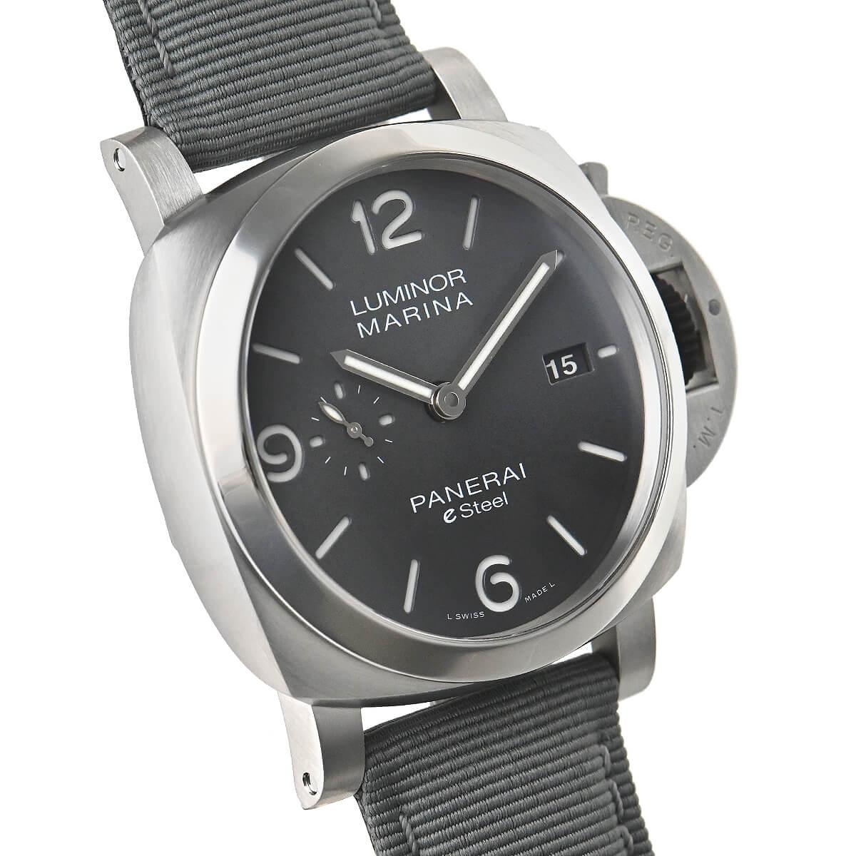 パネライ代引 ルミノール マリーナ eSteel Grigio Roccia 自動巻き メンズ PAM01358