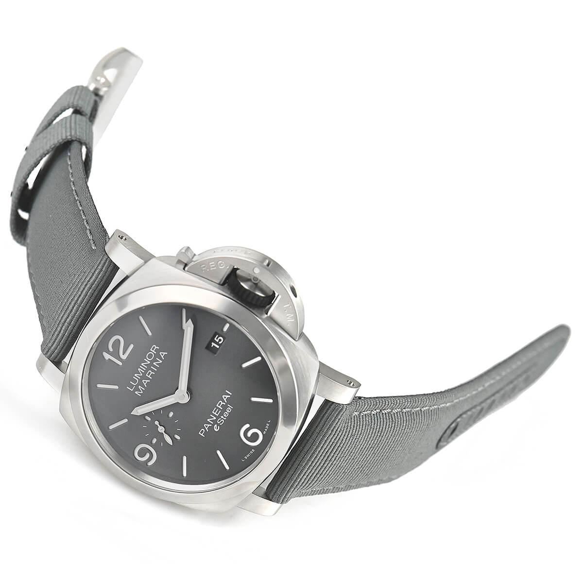 パネライ代引 ルミノール マリーナ eSteel Grigio Roccia 自動巻き メンズ PAM01358
