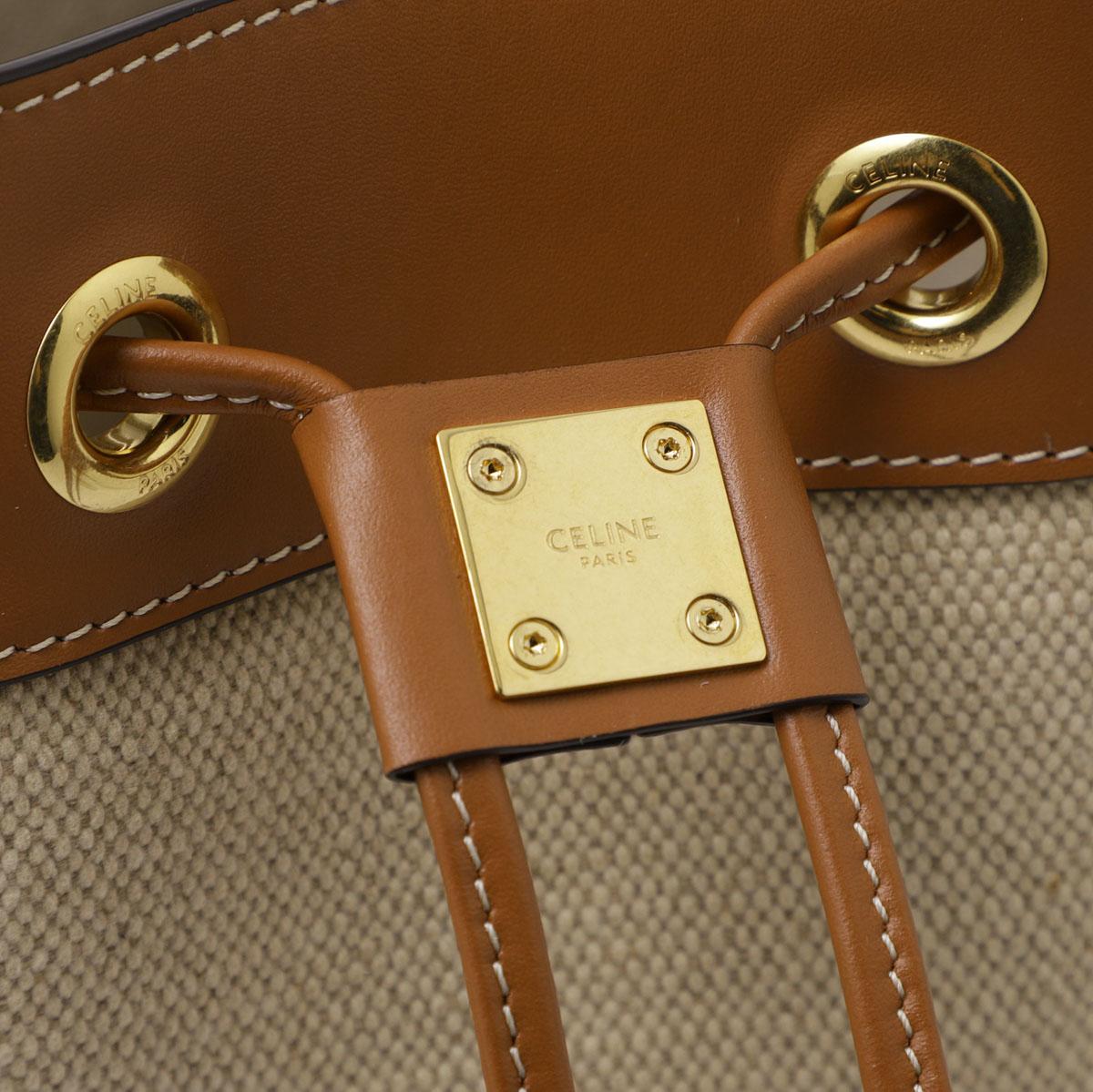 セリーヌ SMALL DRAWSTRING CABAS MARIN ショルダーバッグ ベージュ 11308 2ezr 02nt