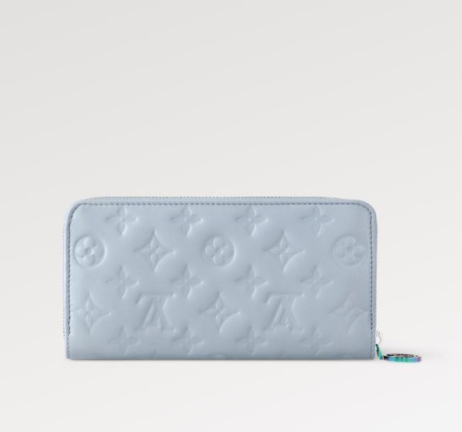 LOUIS VUITTON ジッピー ウォレット ブルー モノグラム ラウンドファスナー長財布 M83682