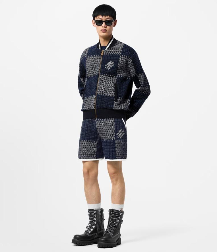 Louis Vuitton ダミエ キルテッドコットンボンバー 1AFXOM