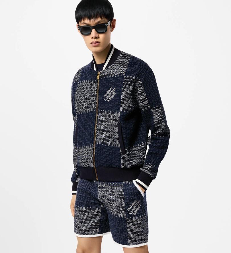 Louis Vuitton ダミエ キルテッドコットンボンバー 1AFXOM