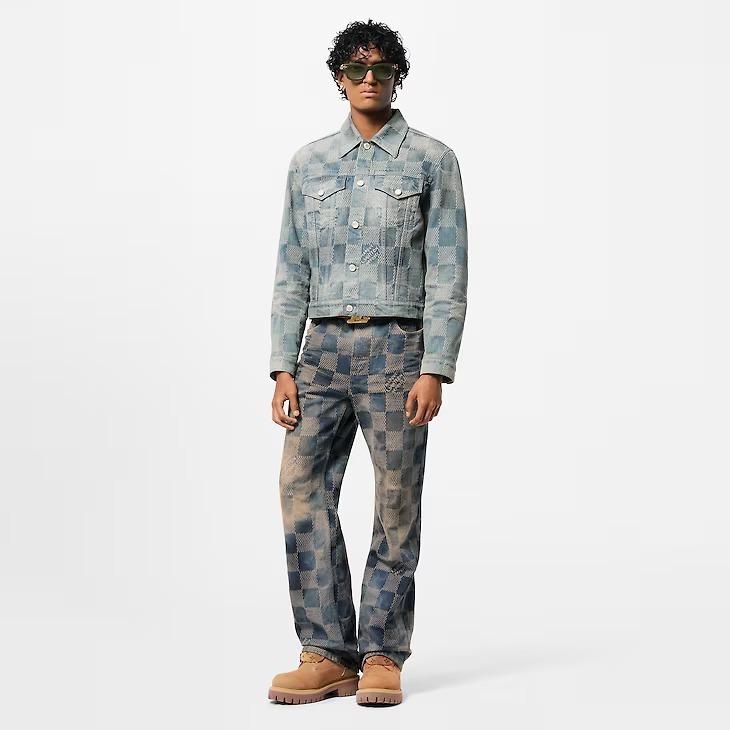 LOUIS VUITTON ダミエ デニムジャケット1AFWW4