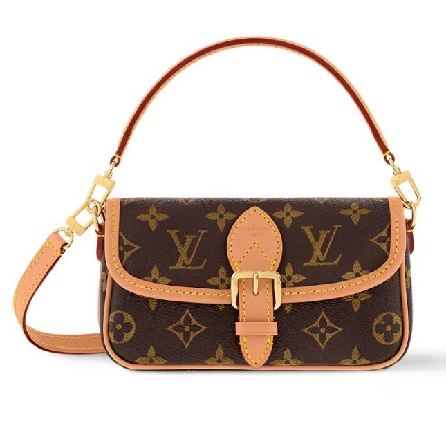 LOUIS VUITTON ハンドバッグ モノグラム・タイル ナノ・ディアヌ M83621 M83298