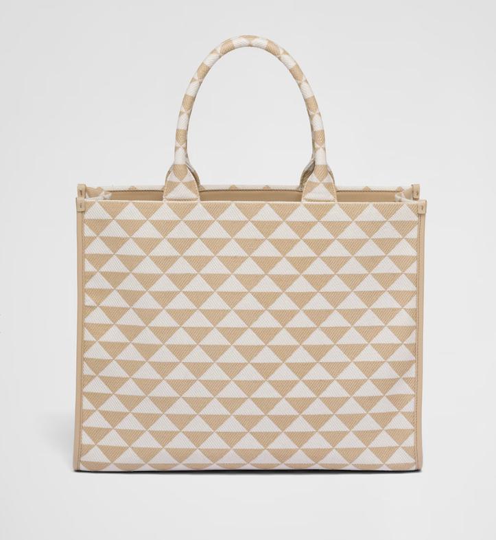 プラダ PRADA シンボル エンブロイダリー ラージハンドバッグ 1BA356_2FKL_F0J0A_V_OOM