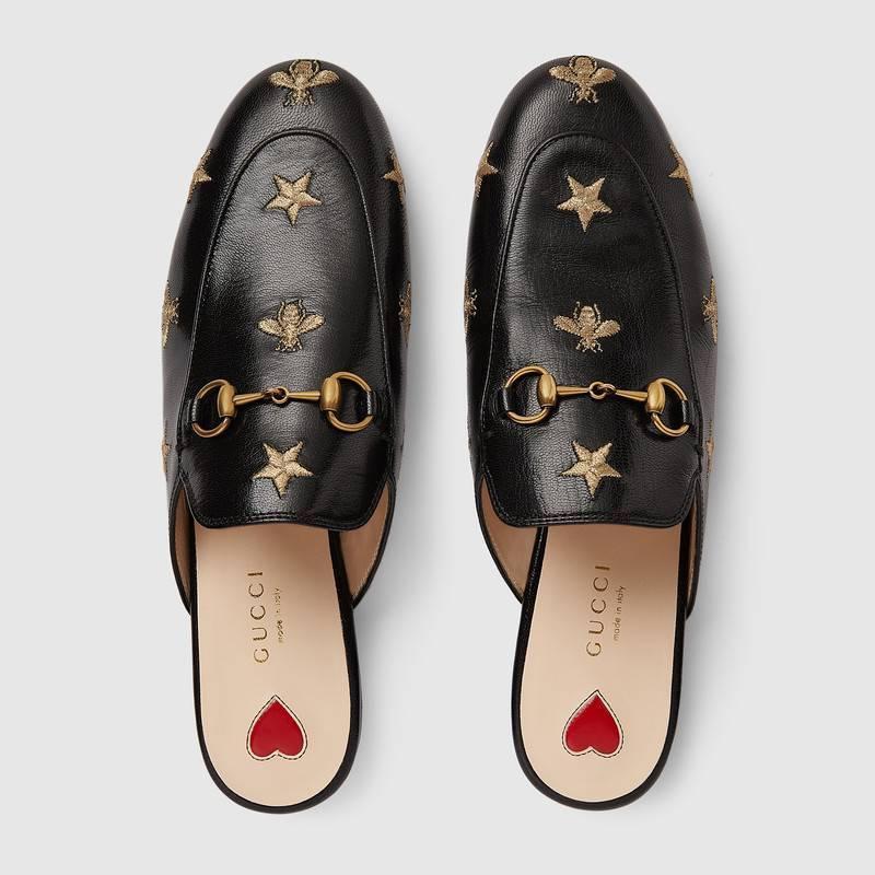 グッチ GUCCI エンブロイダリー スリッパサンダル 505268 D3V00 1000