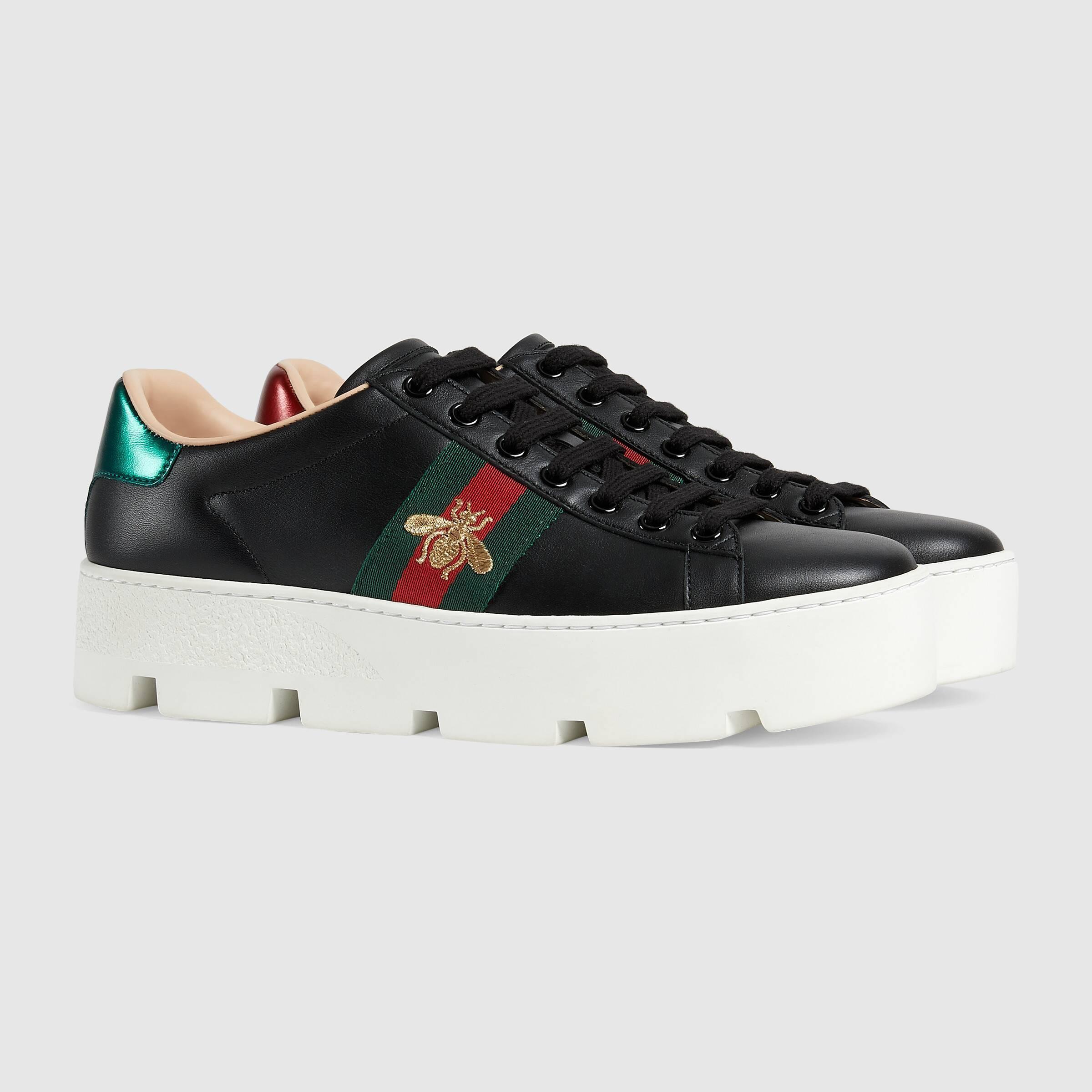 グッチ GUCCI エース ウィメンズ*エンブロイダリー付き スニーカー 577573 DOPE0 9064