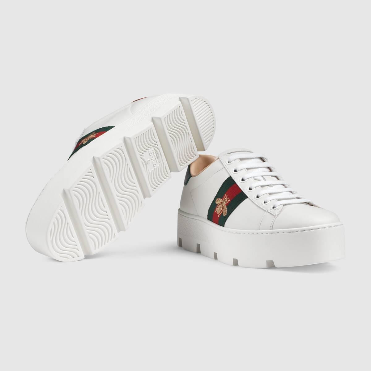 グッチ GUCCI エース ウィメンズ*エンブロイダリー付き スニーカー 577573 DOPE0 1061