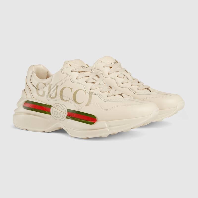 グッチ GUCCI ライトン GUCCI ロゴ レザー スニーカー 528892 DRW00 9522