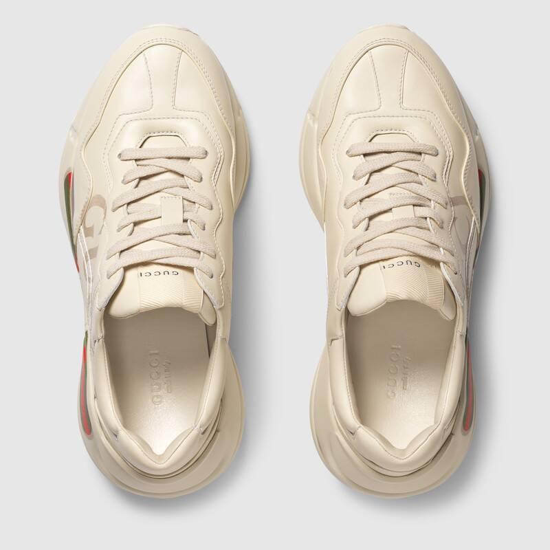 グッチ GUCCI ライトン GUCCI ロゴ レザー スニーカー 528892 DRW00 9522