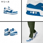 ルイヴィトン  LV トレイナー スニーカー 1AANED