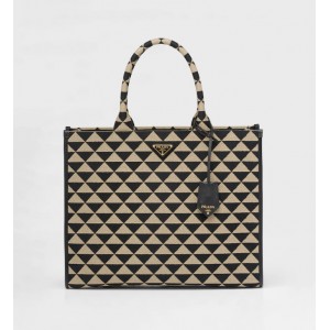 プラダ PRADA シンボル エンブロイダリー ラージハンドバッグ 1BA356_2FKL_F0Y30_V_OOM