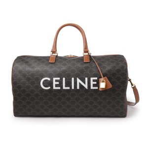 セリーヌ LARGE VOYAGE BAG TRIOMPHE ボストンバッグ 2WAY ブラウン レディース 19147 2cyx 04lu
