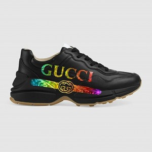 グッチ GUCCI ロゴ レザー スニーカー SNEAKERS 553608 DRW00 1000