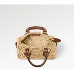 LOUIS VUITTON ラフィア ナノ・スピーディ ハンドバッグ M83525