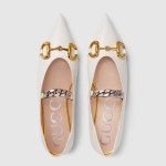 グッチ GUCCI ホースビット付き ウィメンズ フラットバレエシューズ 621161 1RH00 9050