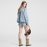 LouisVuitton LVリミックス モノグラムパーカ ブルー 1AFE41