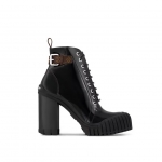 LOUIS VUITTON ルビー アンクルブーツ 黒 カーキ 1ADAQ1 1ADAQ