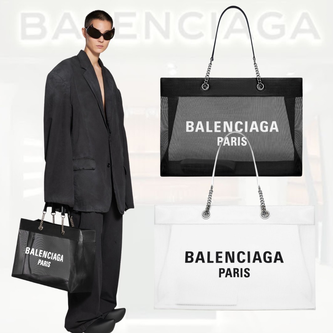 バレンシアガ激安 レザー BALENCIAGA+DUTY FREE ラージトートバッグ 7416052AADB1090 7416052AADB9060
