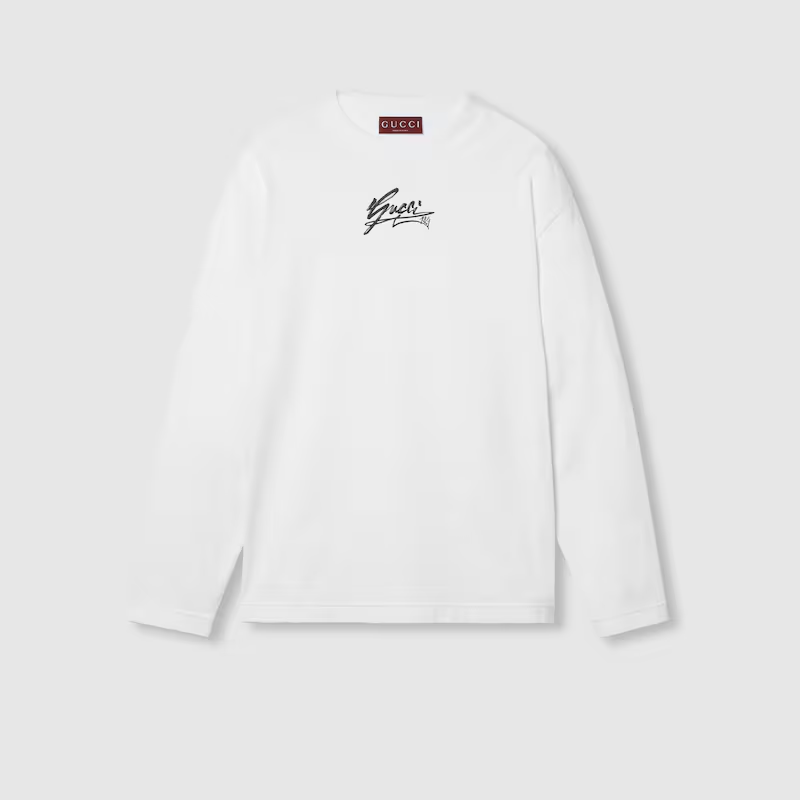 GUCCI プリント コットン ジャージー スウェットシャツ ‎784364 XJGQU 9074