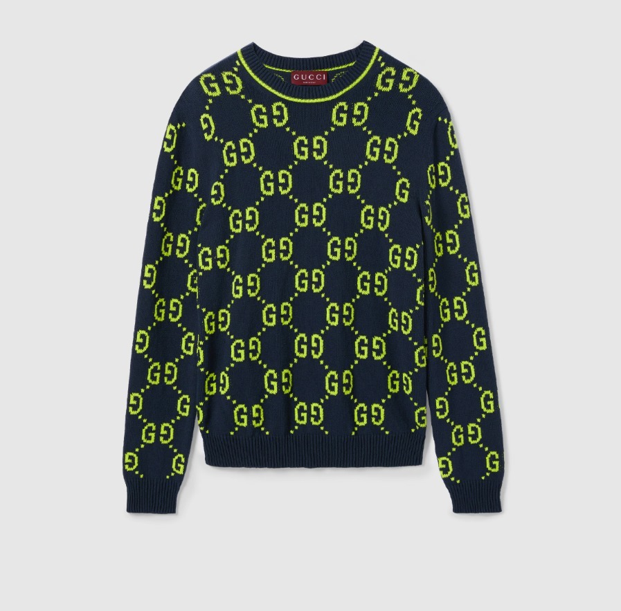 グッチ GGコットンジャカード クルーネック セーター 791043 XKD35 0401