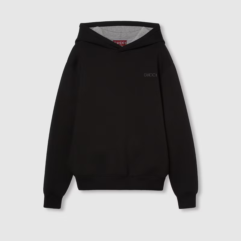 グッチ ヴィスコースジャージー フーデッド スウェットシャツ 803973 XJGTW 1086