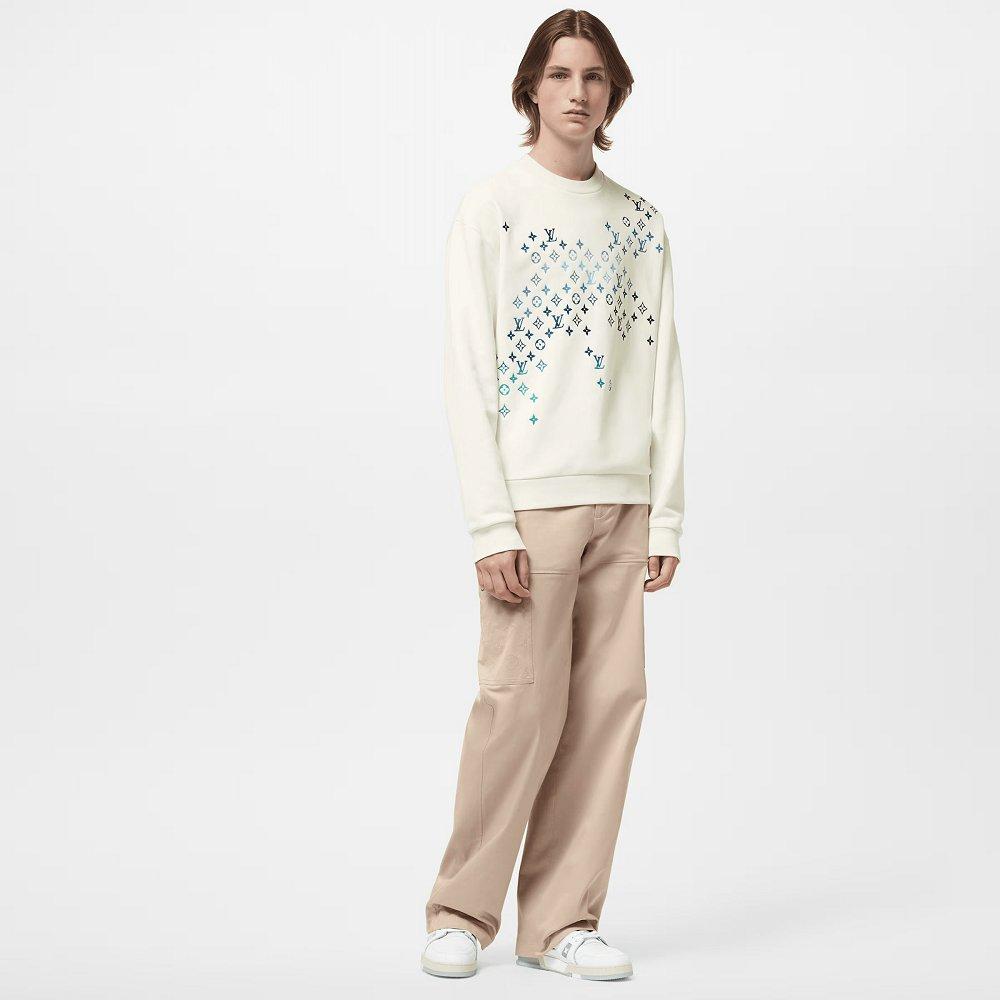 LouisVuitton×エンブロイダード スウェットシャツ 1AFBWB 1AFBW9