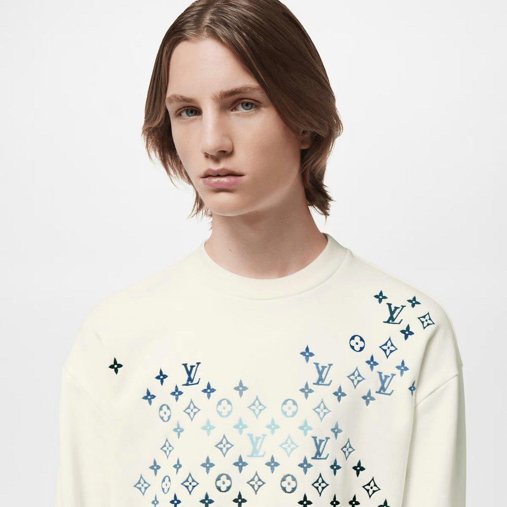 LouisVuitton×エンブロイダード スウェットシャツ 1AFBWB 1AFBW9