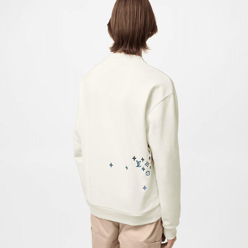 LouisVuitton×エンブロイダード スウェットシャツ 1AFBWB 1AFBW9
