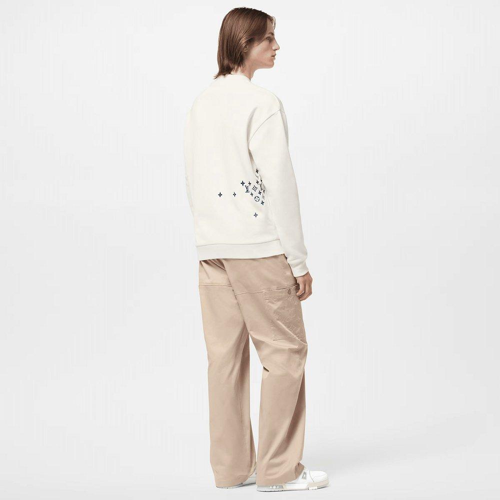 LouisVuitton×エンブロイダード スウェットシャツ 1AFBWB 1AFBW9