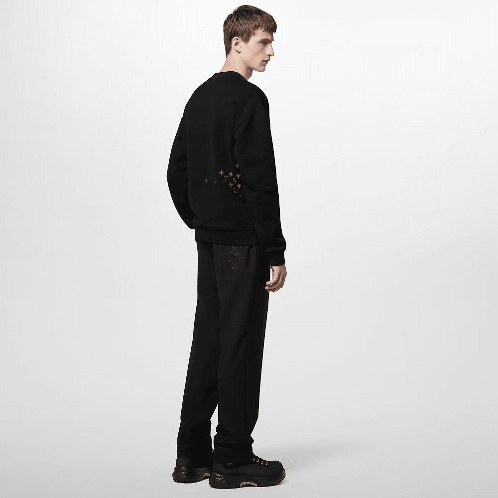 LouisVuitton×エンブロイダード スウェットシャツ 1AFBWB 1AFBW9