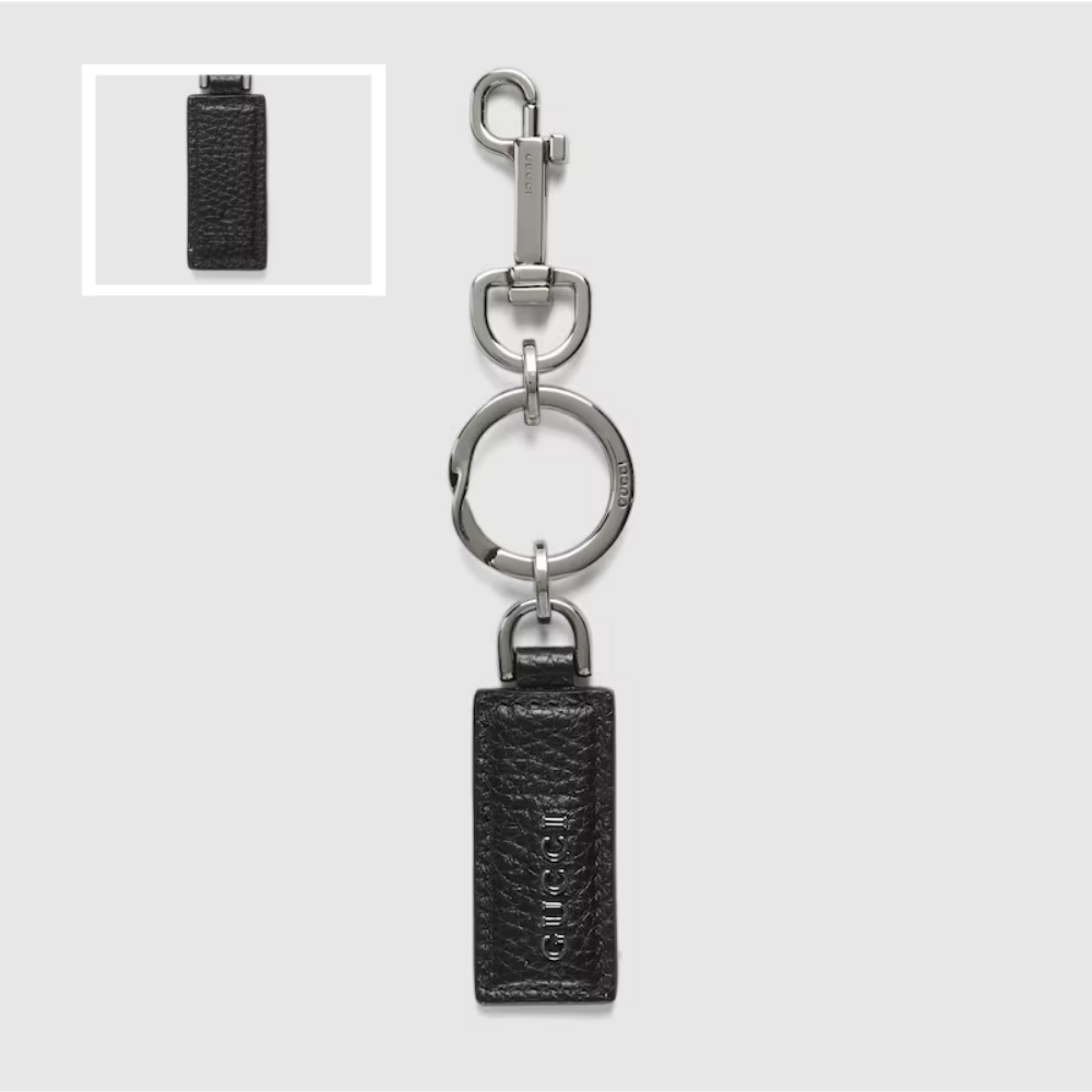 グッチ GUCCI ロゴ入り キーチェーン 795293 AABXM 1000