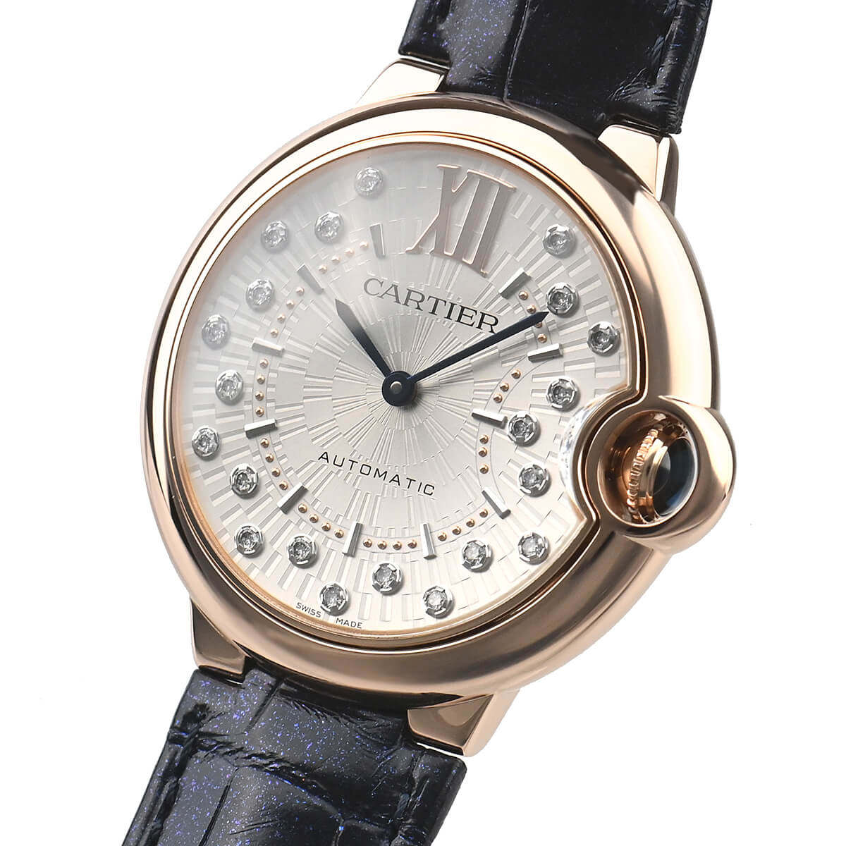 カルティエ バロン ブルー 36mm 自動巻き WGBB0053