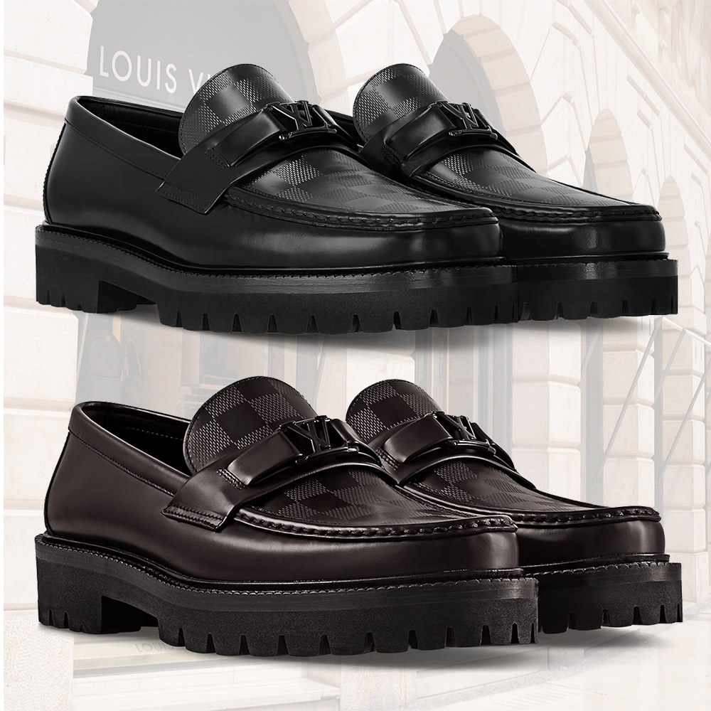 LOUIS VUITTON ダミエ メジャー ローファー 1AC5W3 1AC5XL