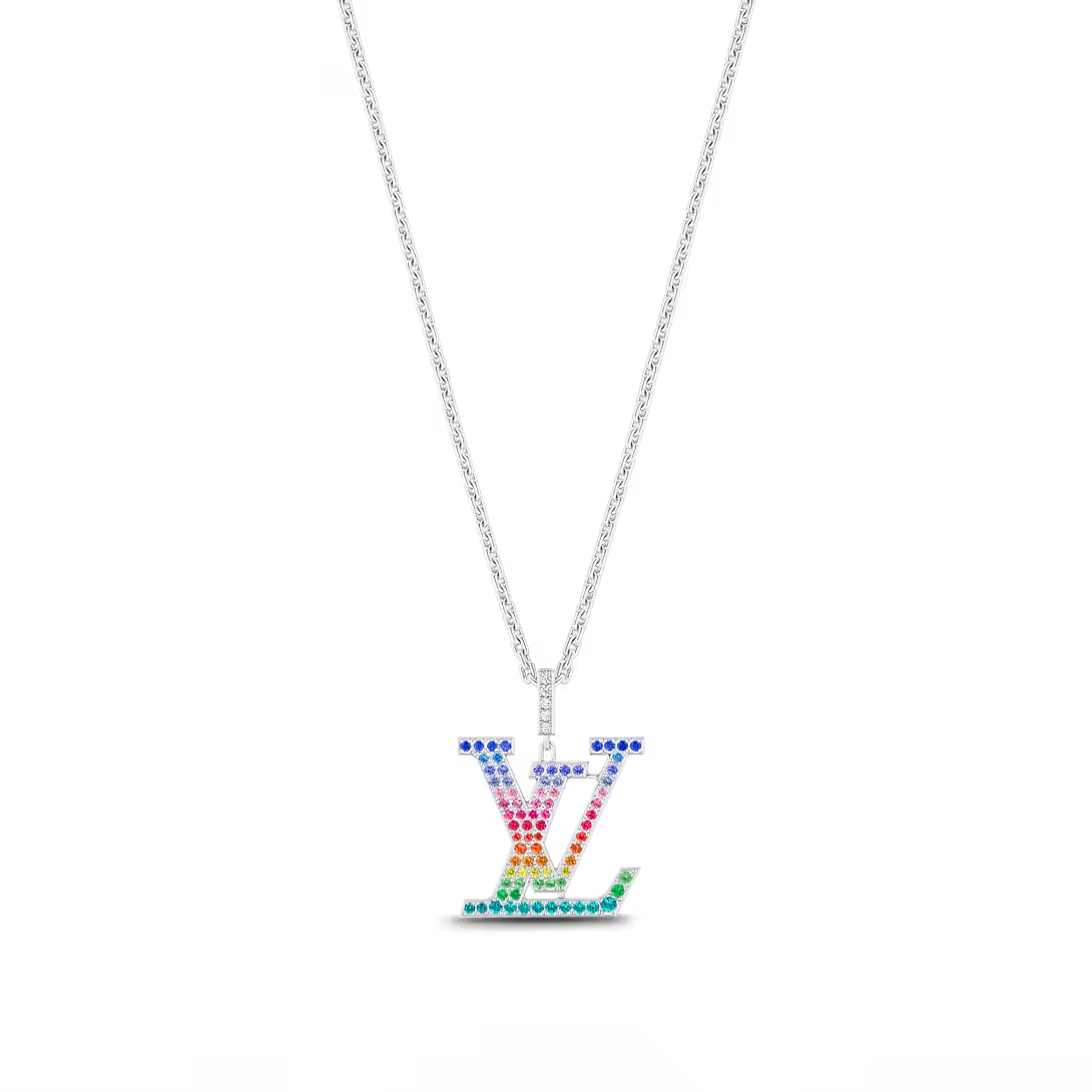 ルイヴィトン代引 ペンダント LV XL レインボー Q93897