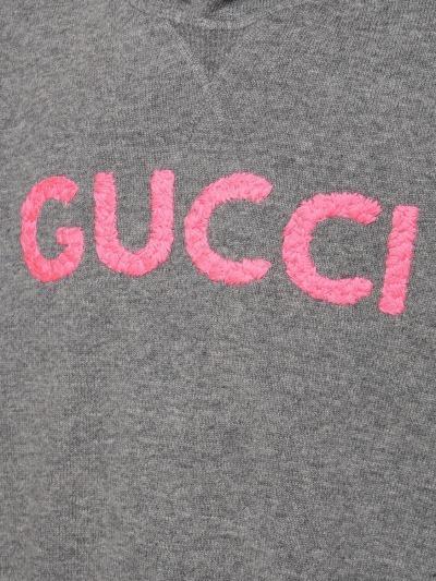 GUCCI ロゴ ウール フーデッド スウェットシャツ 770169 XKDRU 1122