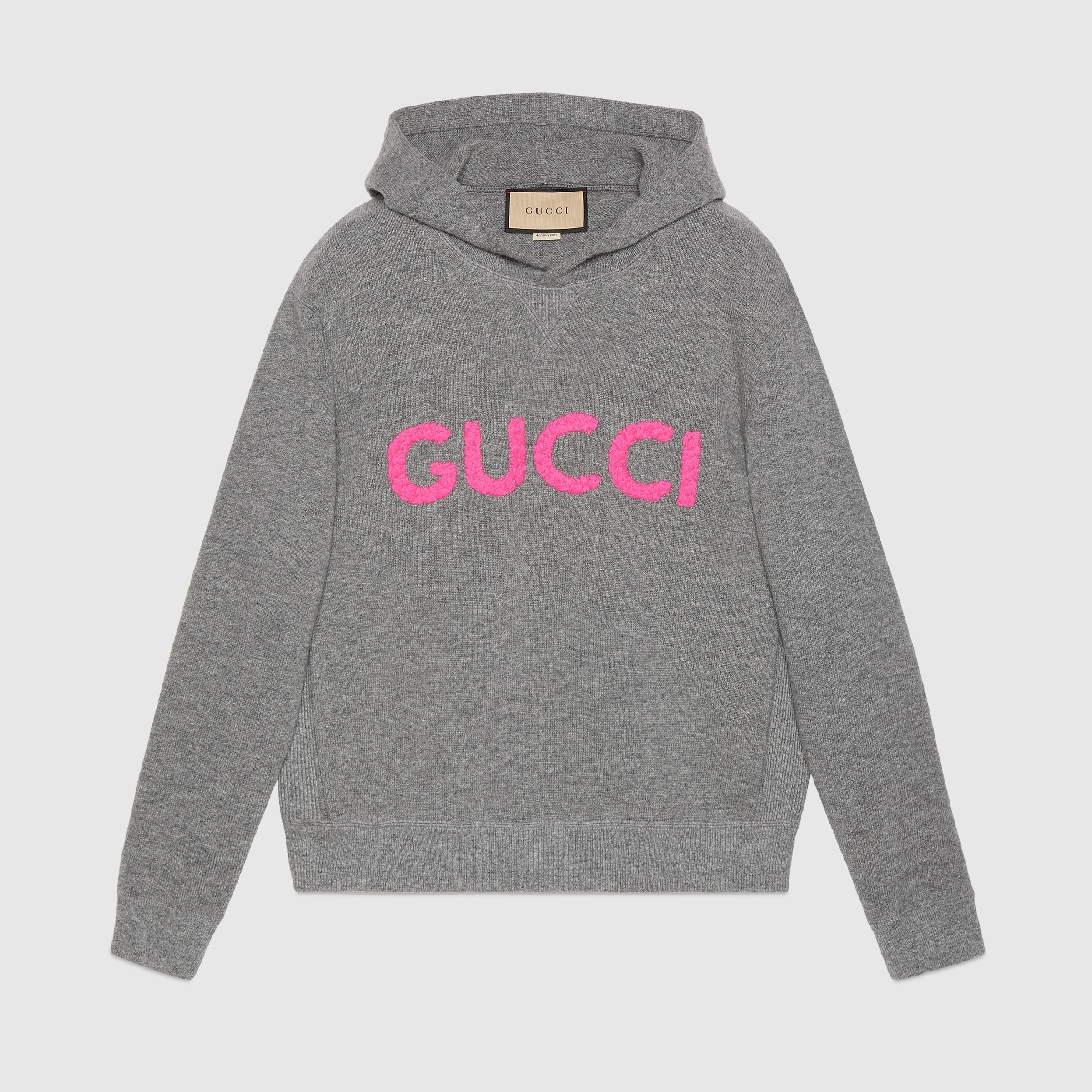 GUCCI ロゴ ウール フーデッド スウェットシャツ 770169 XKDRU 1122