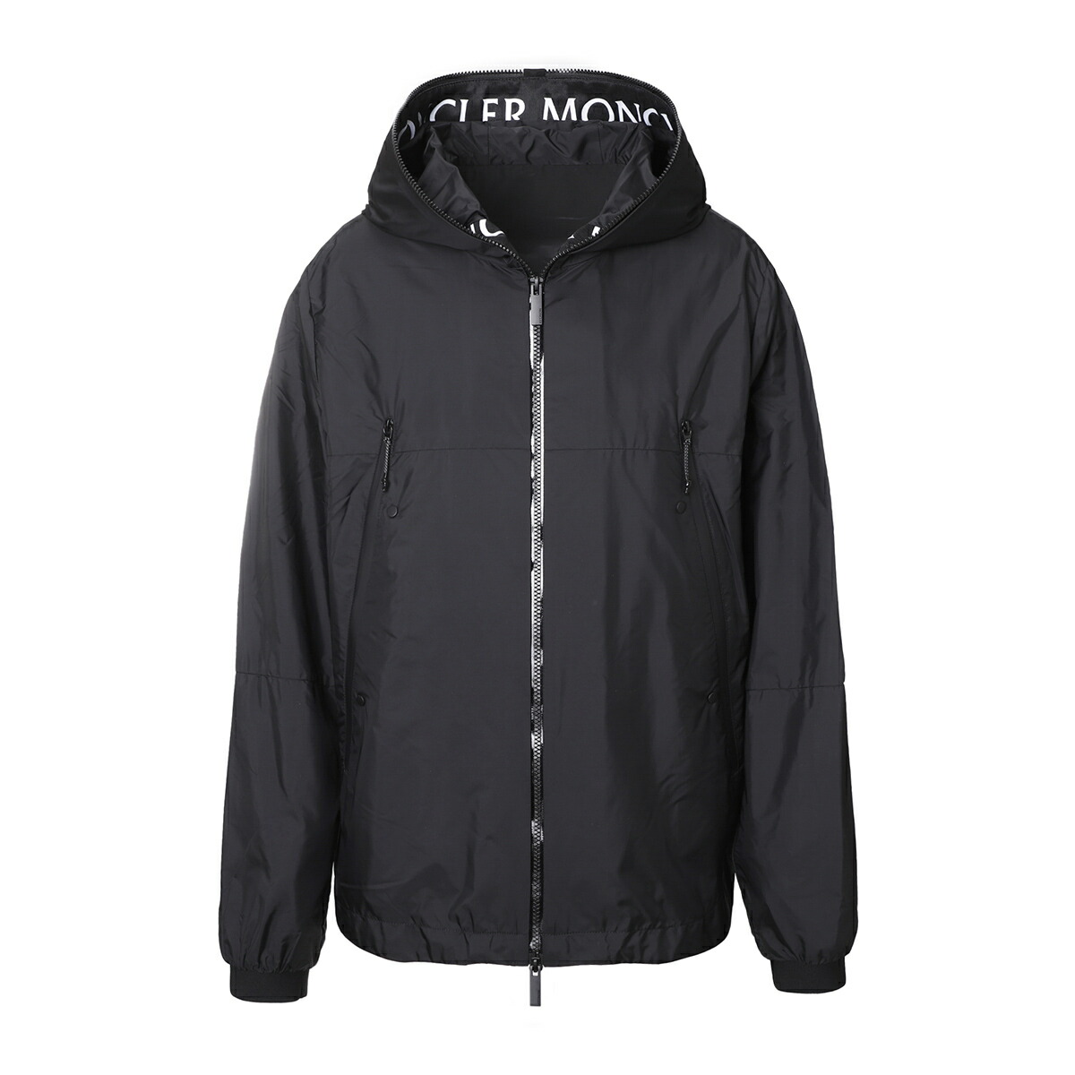 モンクレール激安 MONCLER ウィンドブレーカー レインジャケット ブラック メンズ junichi 1a00175 68352 999