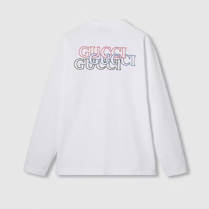 グッチ メンズ プリント コットンジャージー Tシャツ 784364 XJGKK 9074